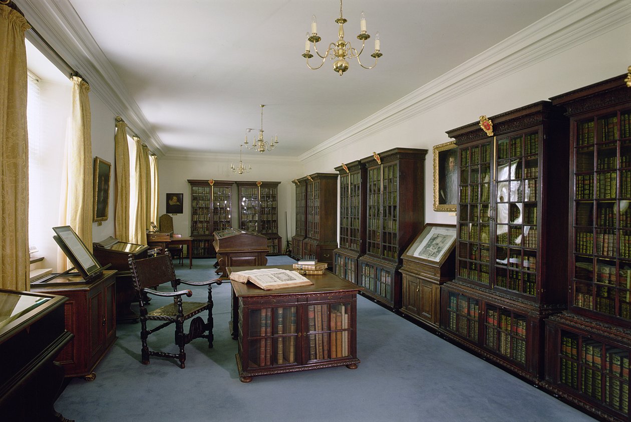 Interior view of Pepys Library, Magdalene College, Cambridge by Unbekannt Unbekannt