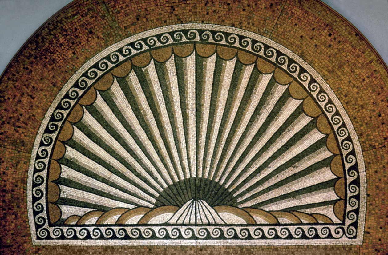 Shell mosaic, Insula II Building, 130-150 AD by Unbekannt Unbekannt