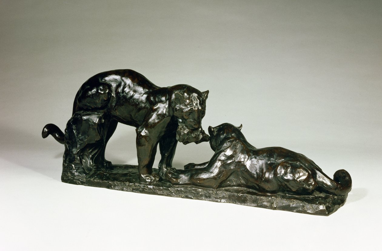 Two Jaguars by Rembrandt Bugatti by Unbekannt Unbekannt