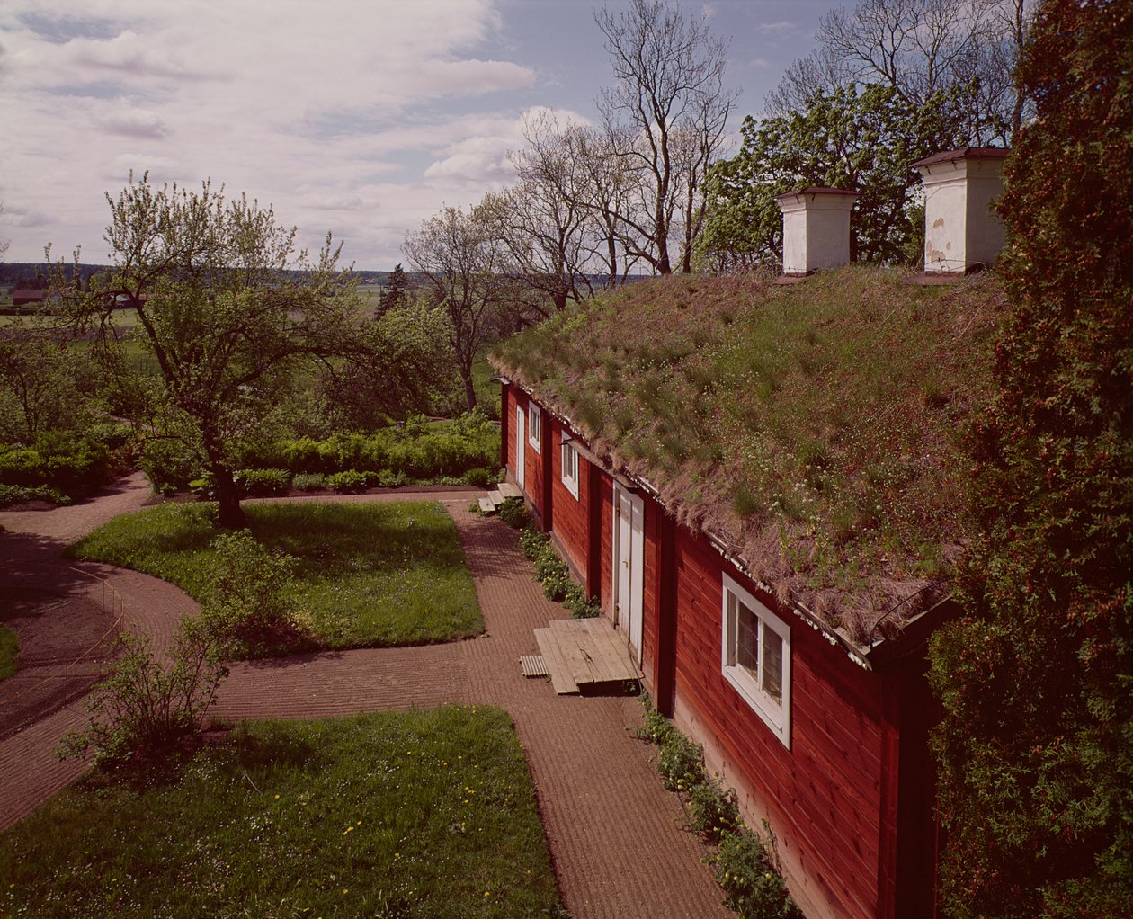 View of the House and Gardens of Carl Linnaeus, Hammarby, Uppsala, Sweden by Unbekannt Unbekannt