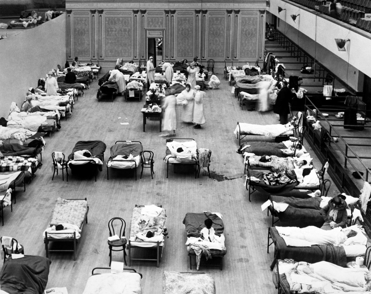 1918 Oakland Flu Hospital, Oakland, California, USA, 1918 by Unbekannt Unbekannt