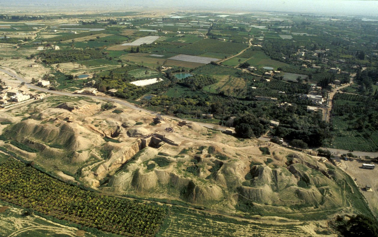 Site of the Neolithic City of Tel el-Sultan by Unbekannt Unbekannt
