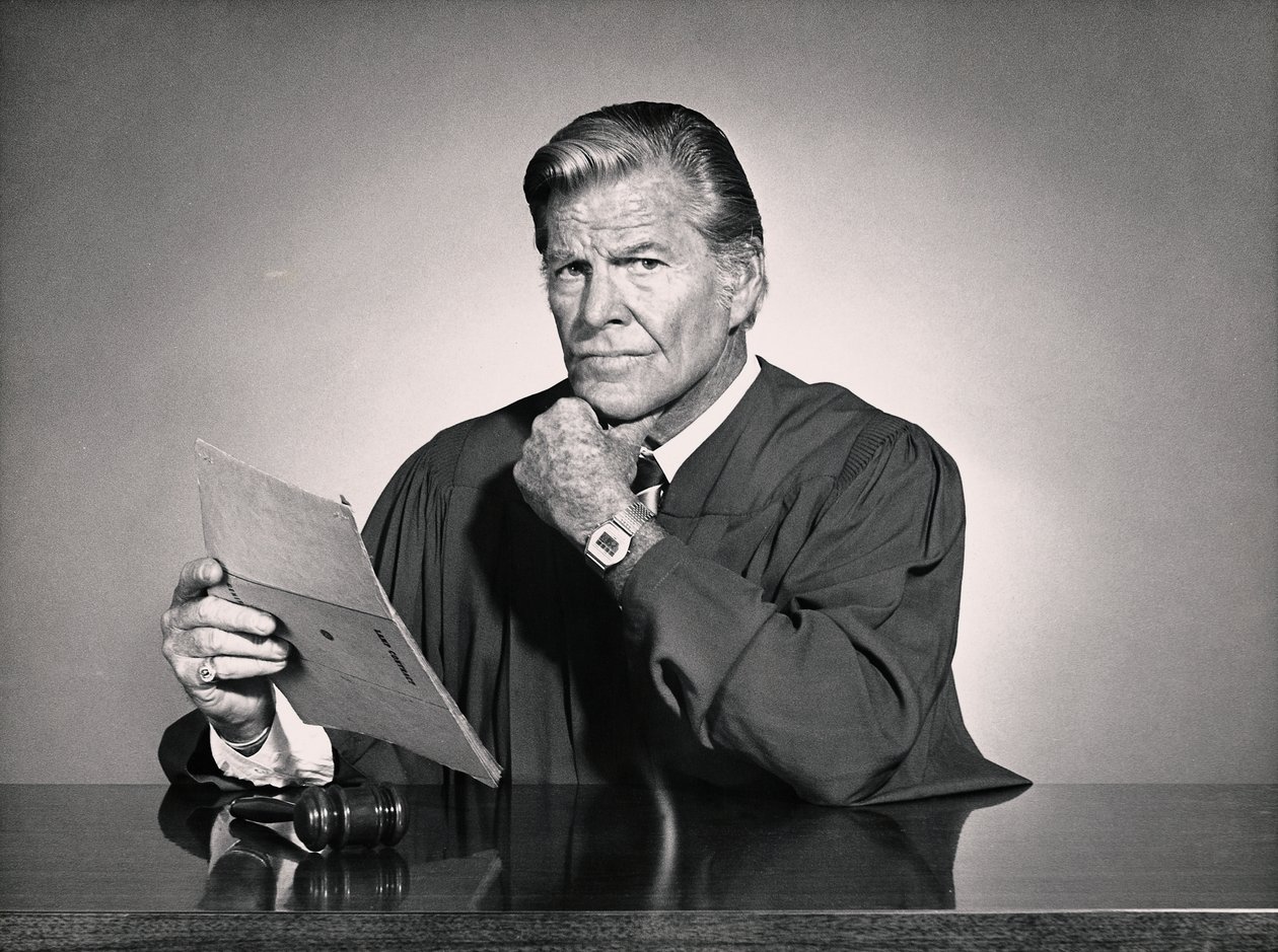 Black and white portrait of a judge by Unbekannt Unbekannt