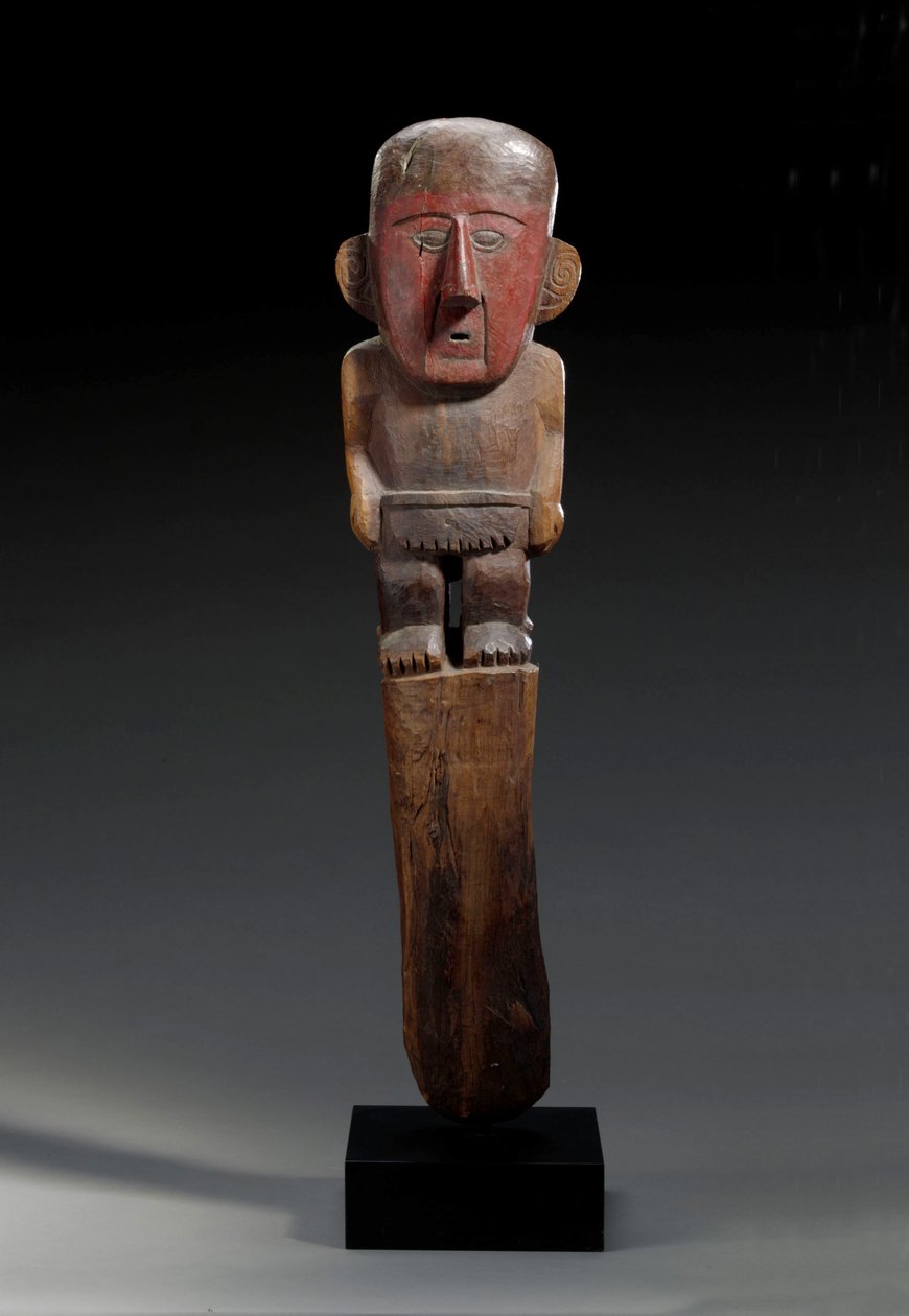A Chimu Wood Figural Marker by Unbekannt