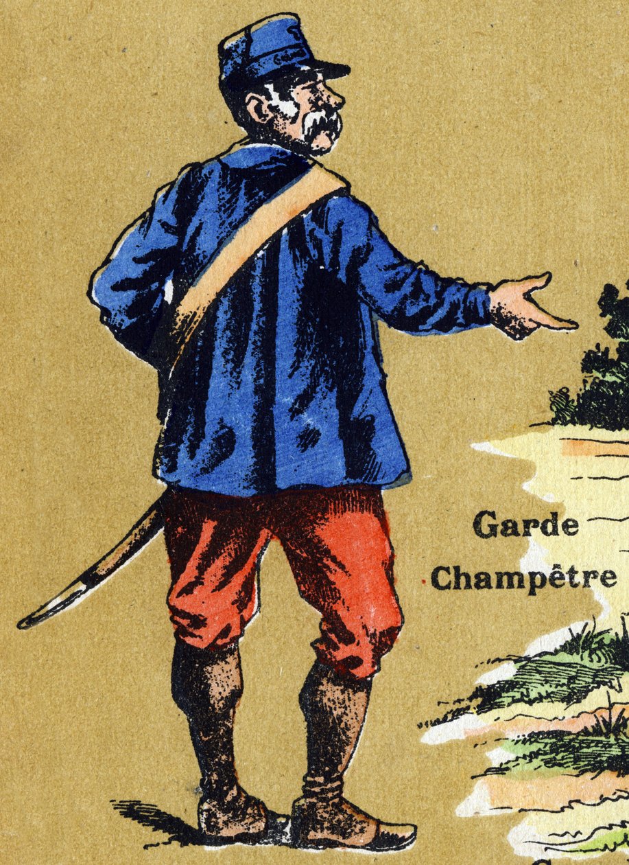 A Country Guard. Illustrated Alphabet. Imageries Reunited in Jarville-Nancy, Early 20th Century by Unbekannt