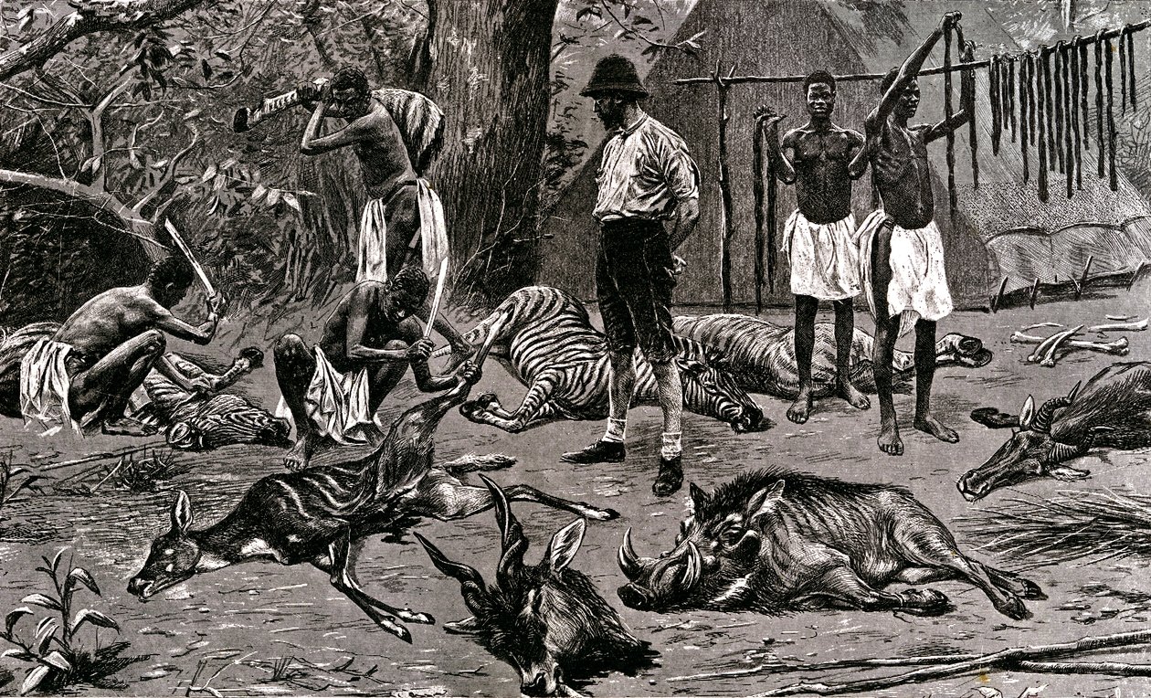 A great hunting day! 1900 by Unbekannter Künstler