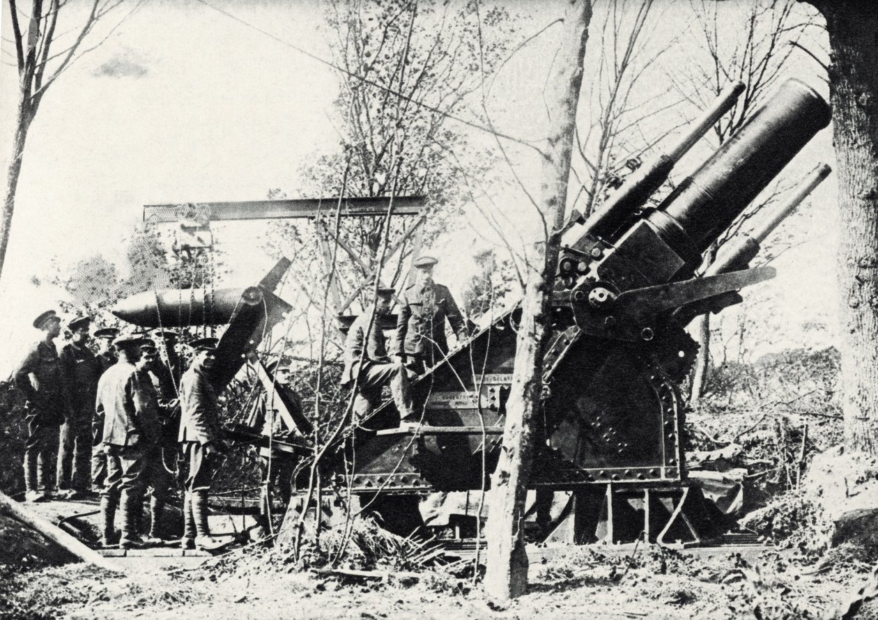 A Large British Howitzer World War I by Unbekannter Künstler