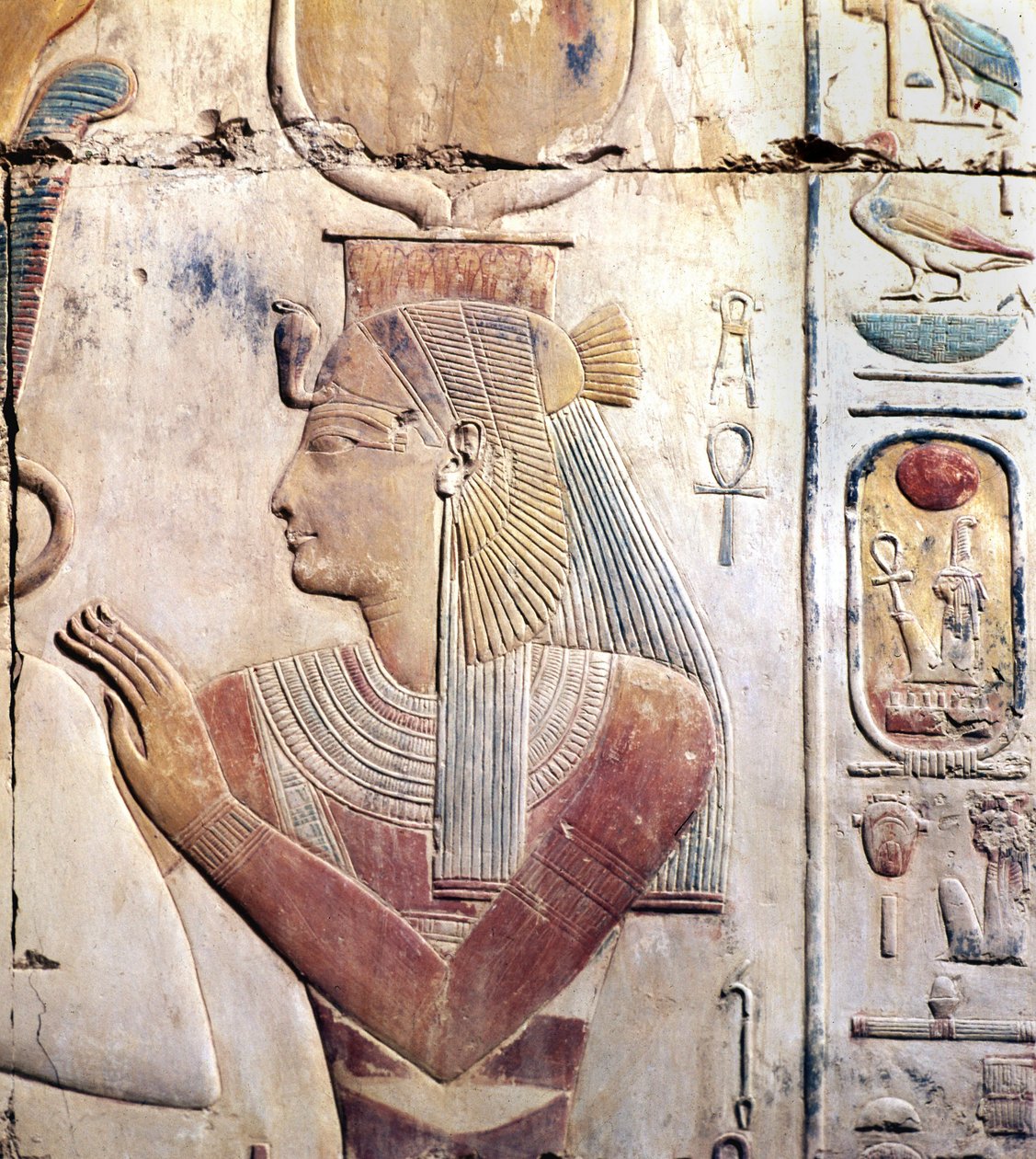 Abydos in Egypt: Osiriac Temple of Sethi (Seti) I, The Goddess Isis by Leopold Blonder