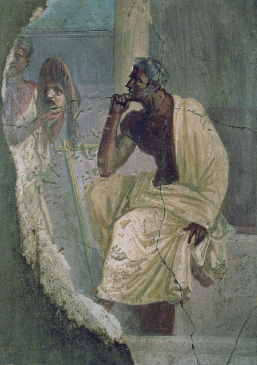 Actor and Mask, from the House of the Tragic Poet by Unbekannter Künstler