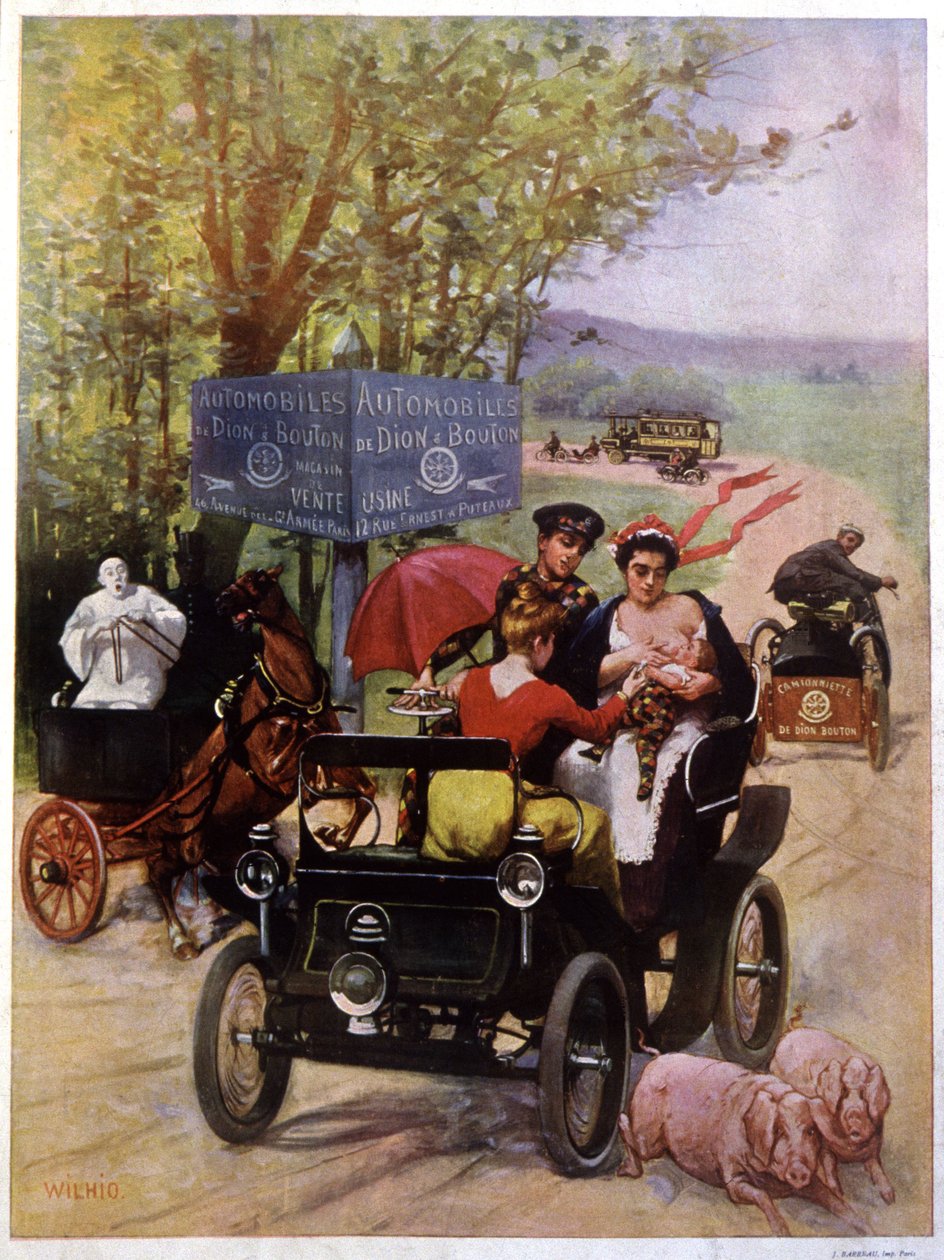 Advertising de Wilhio for the Automobiles of Dion Bouton France End of the 19th Century by Unbekannter Künstler