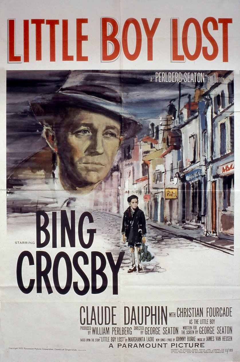 Poster of the film Little Boy Lost by George Seaton with Bing Crosby and Claude Dauphin 1953 by Unbekannt