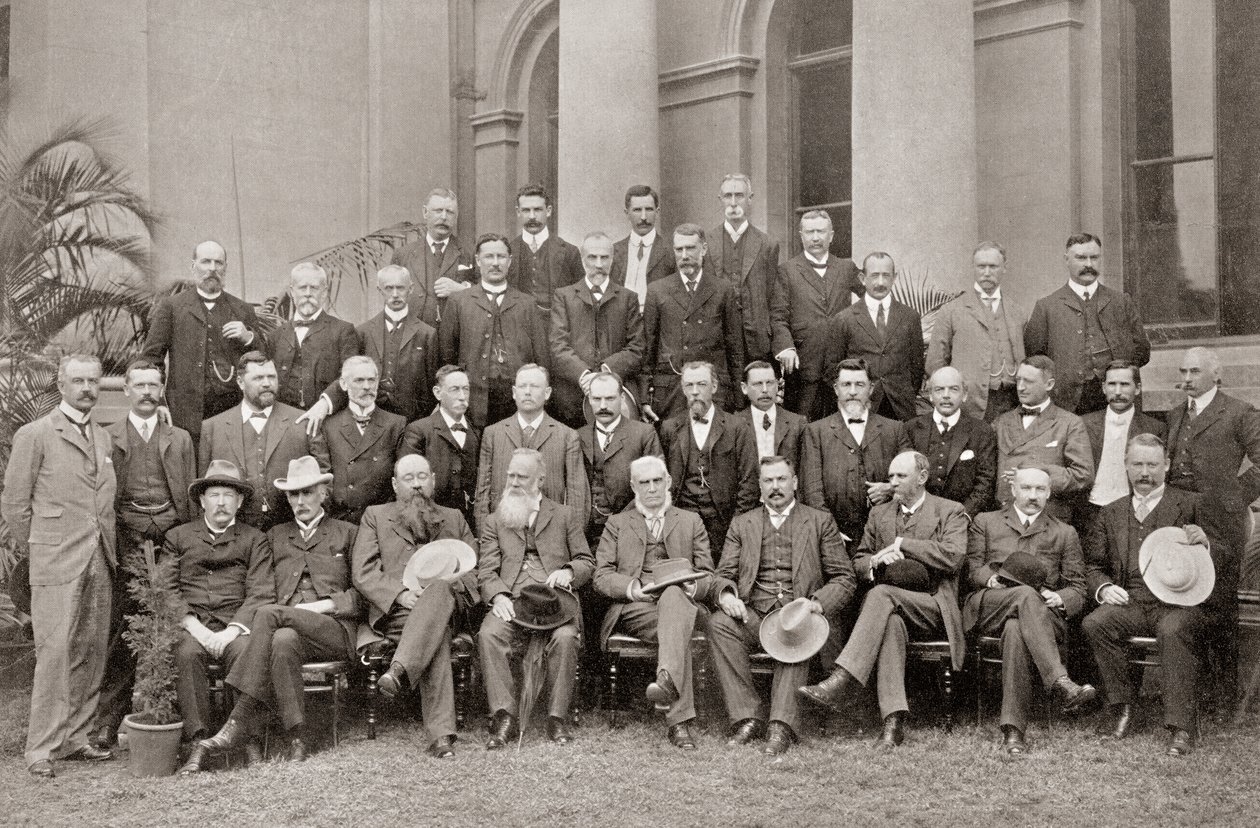 African Colonial Members of the Closer Union Convention of 1908 Who Reached Terms Which Resulted in the British Parliament Passing the South Africa Act of 1909 by Josef Eberz
