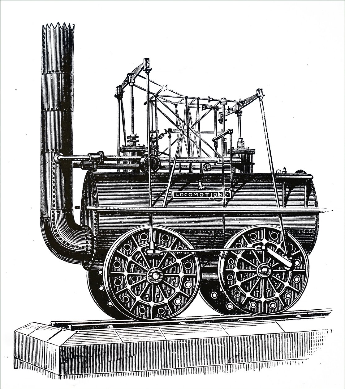 An Engine Locomotive I Built by George Stephenson by Unbekannt