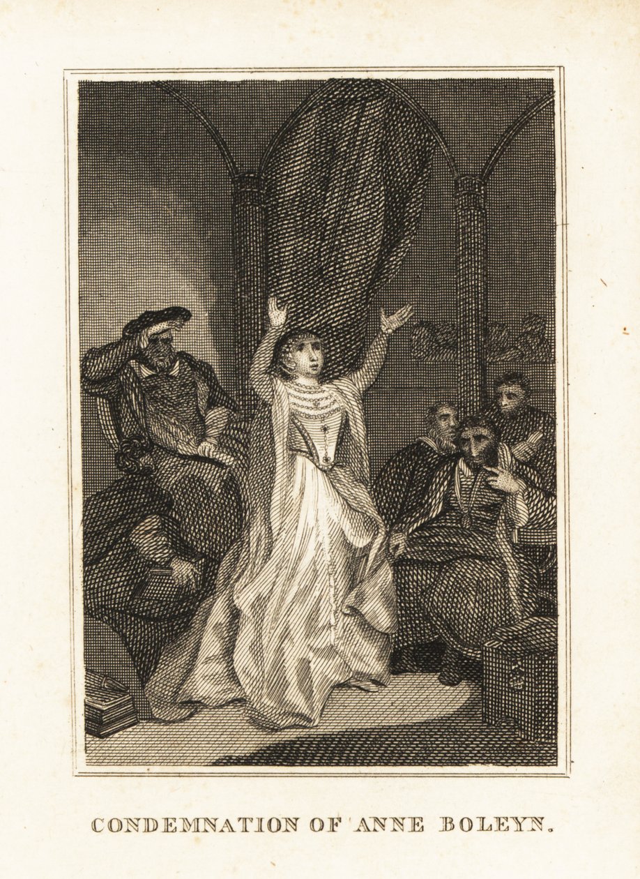 Anne Boleyn Charged with Adultery by Henry VIII in 1536 by Unbekannter Künstler