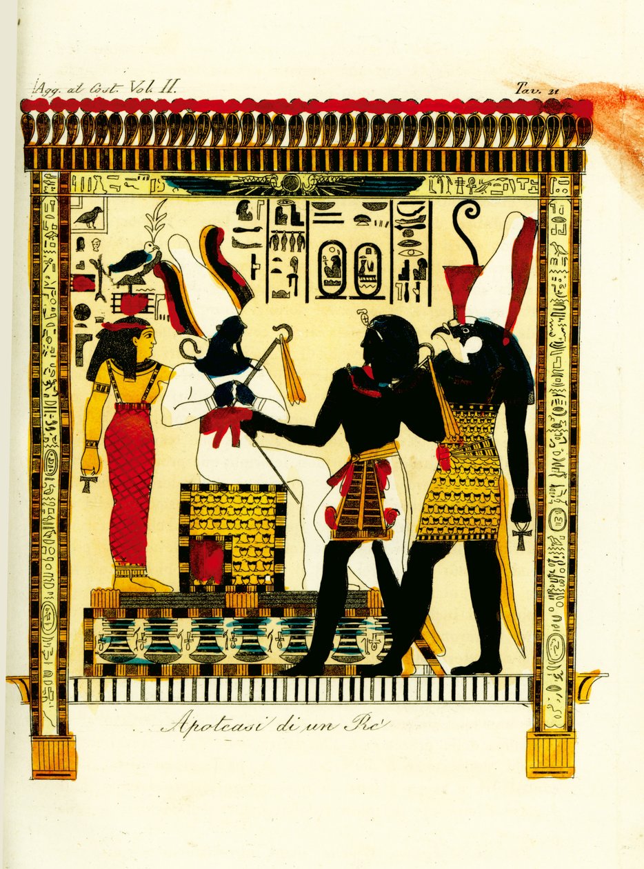 Apotheosis of a Pharaoh: King Seti I Meets the Gods Osiris and Horus Discovered in Thebes by Giovanni Battista Belzoni by Unbekannt