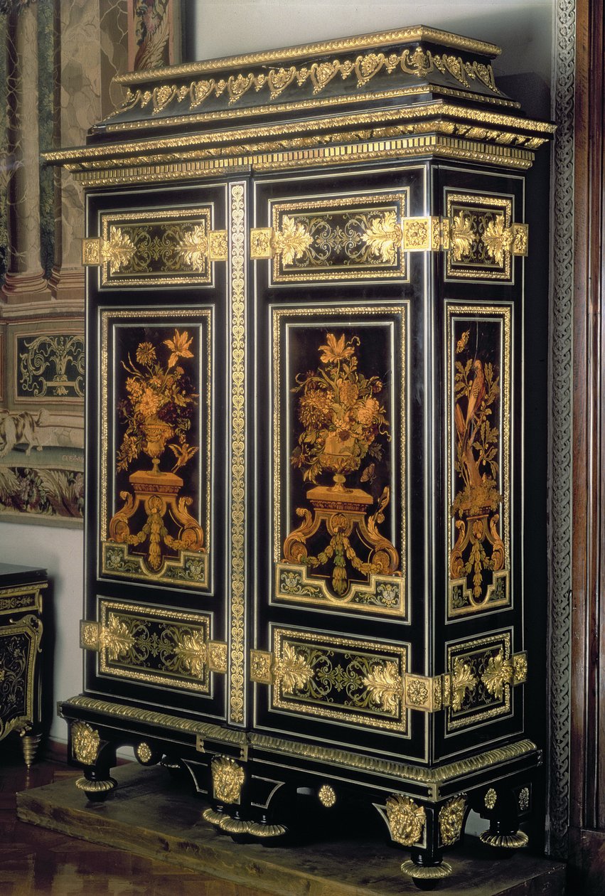 Armoire, with marquetry decoration, by Andre Charles Boulle (1642-1732), Paris, late 17th century by Unbekannt