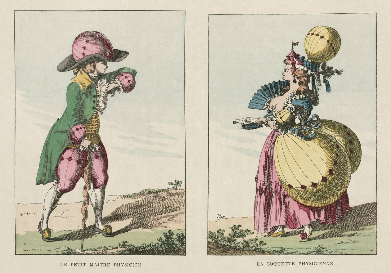 Balloon-inspired costumes, late 18th century by Unbekannt