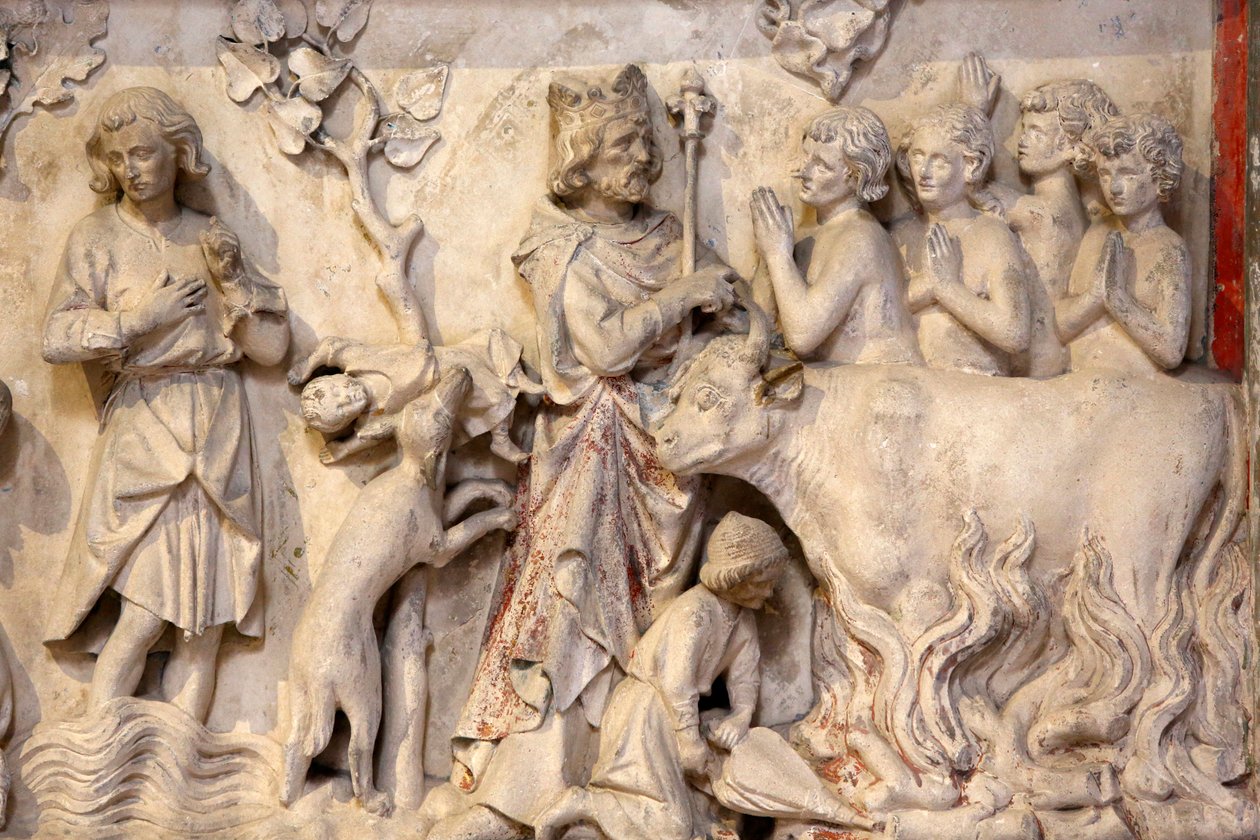 Depiction of a Crowd Praying When the King Went Past by Unbekannt