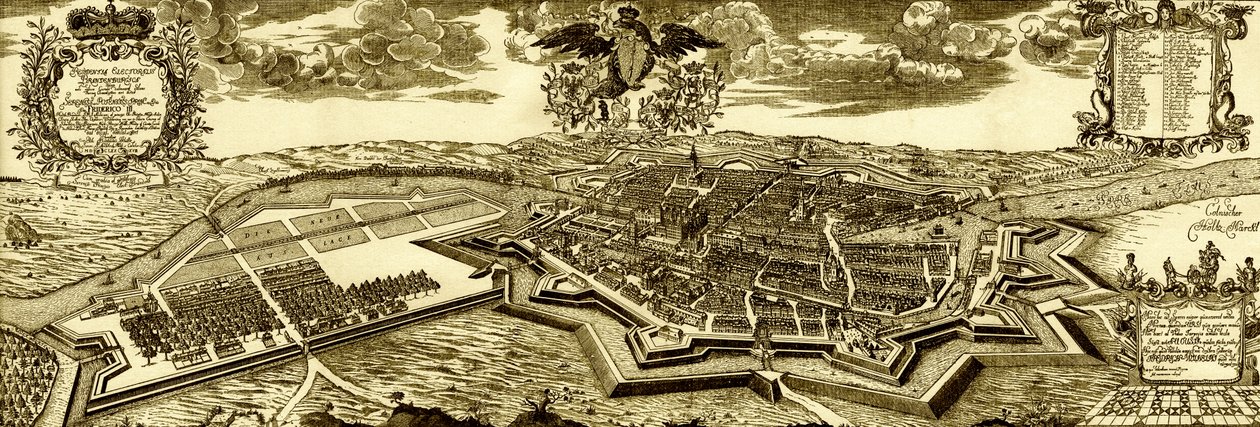 Berlin and surrounding area at the end of the 17th century by Unbekannter Künstler