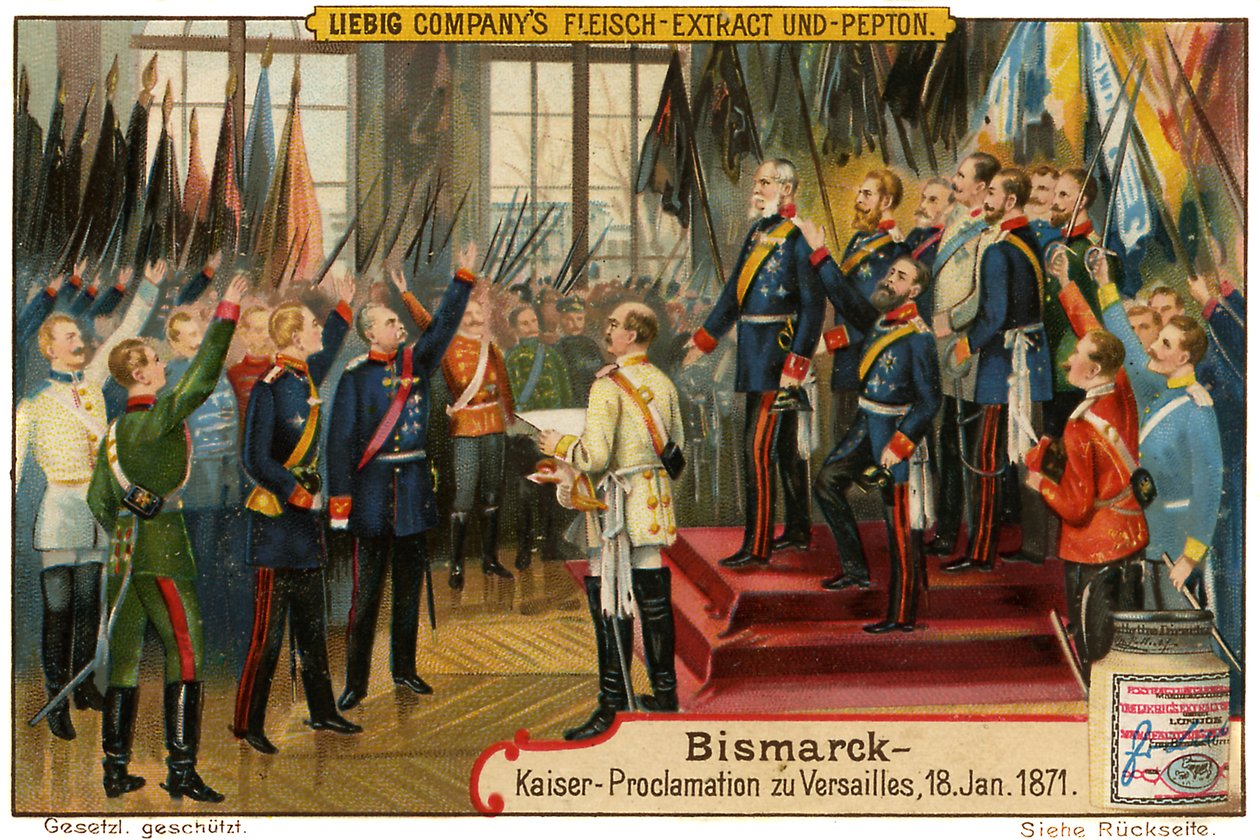 Bismarck in Versailles by Unbekannt