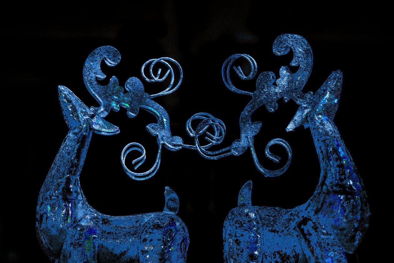 Blue Reindeer, 2017 by Unbekannter Künstler