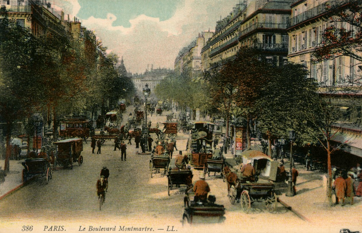 Boulevard Montmartre, Paris by Unbekannter Künstler