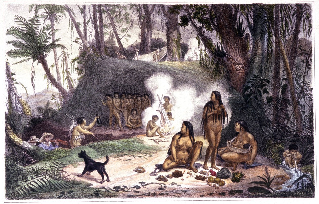 Brazil. Cabocle Indian Camp in Cantagallo by Unbekannter Künstler