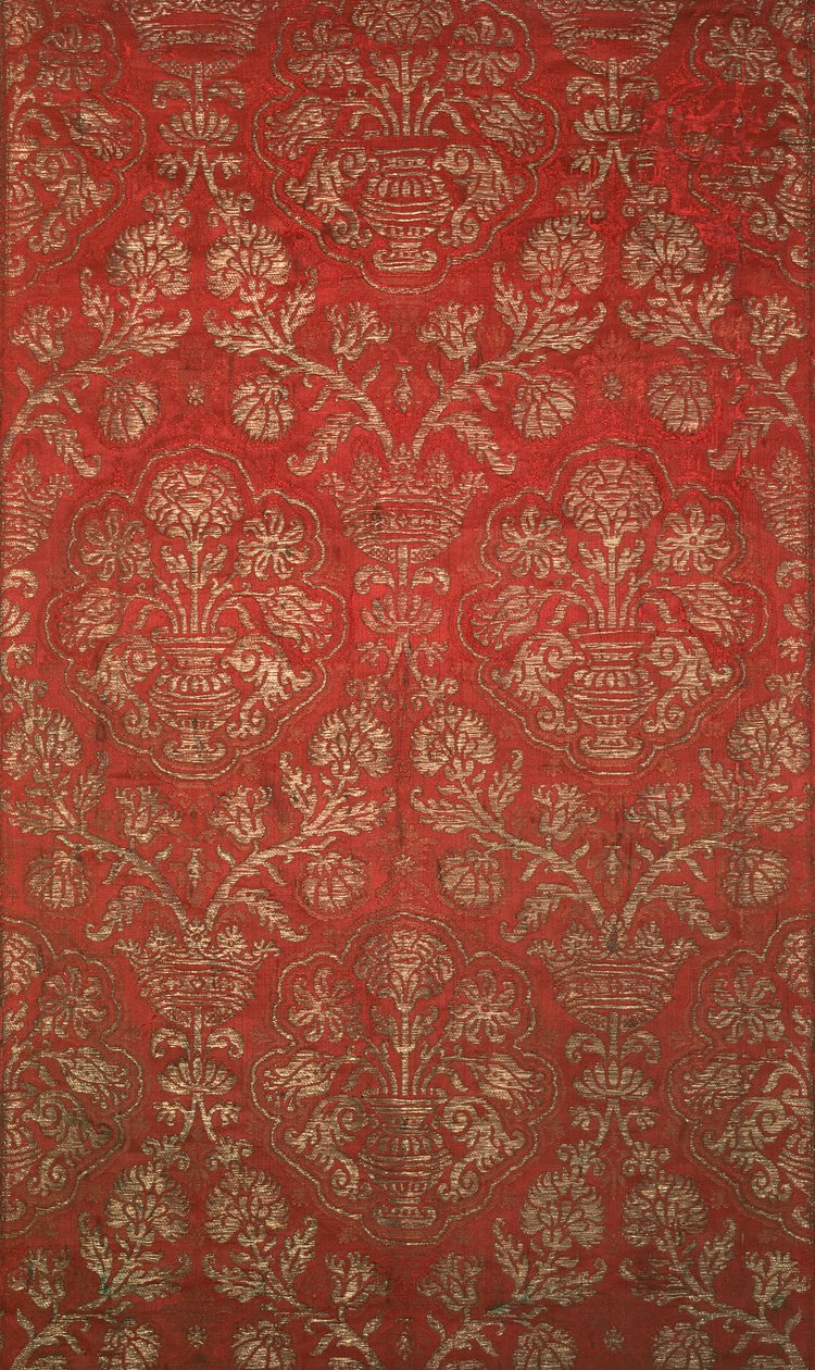 Brocade with pomegranate pattern, Italian by Unbekannt