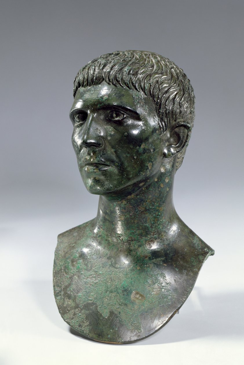 Bronze Head of a Man, Roman, Beginning of 1st Century BC or 2nd Century AD by Unbekannt
