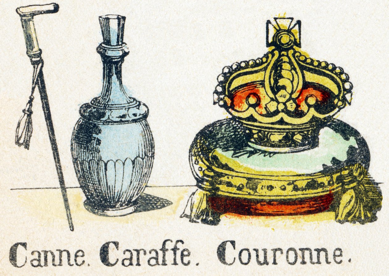 C - Cane Carafe Crown - Alphabet - Children