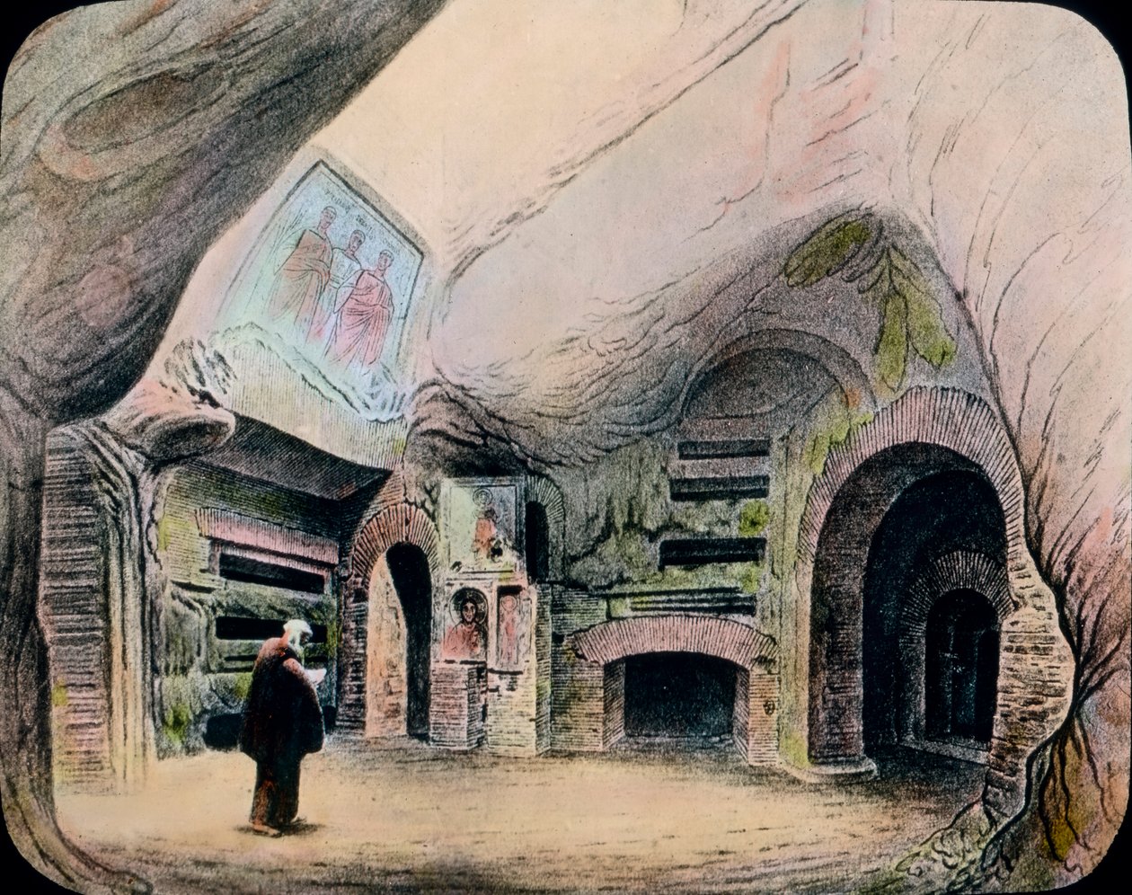 Catacomb of Saint Cecilia by Unbekannter Künstler