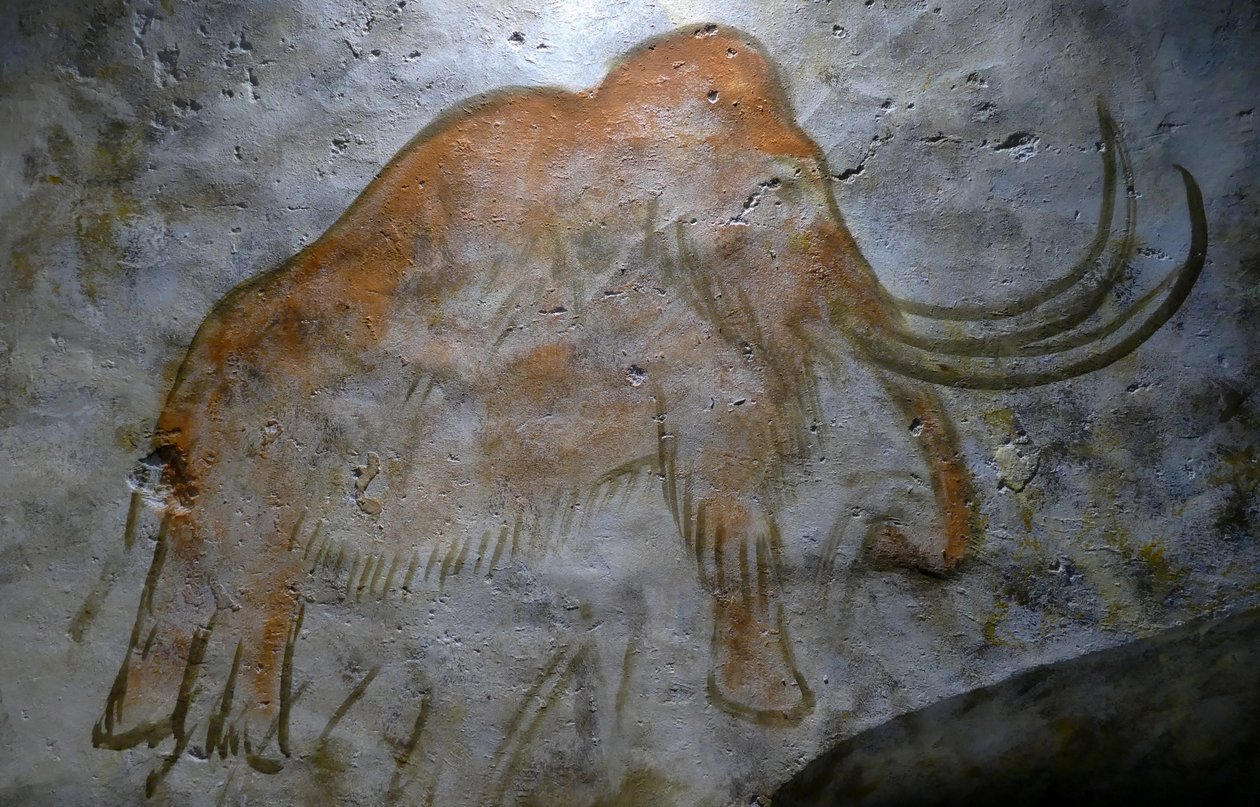 Cave paintings found in the Cave of Altamira by Leopold Blonder