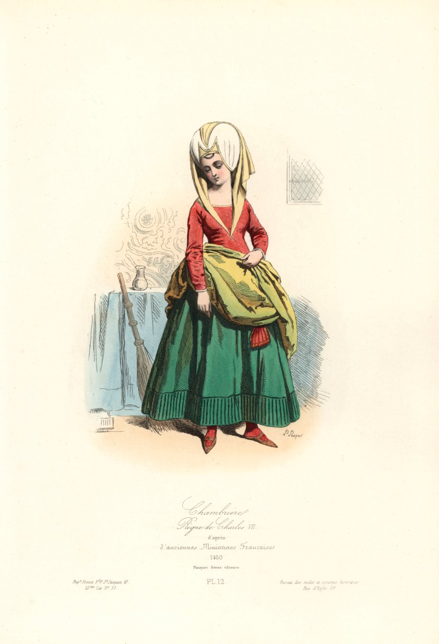 Chambermaid, reign of Charles VII by Unbekannter Künstler