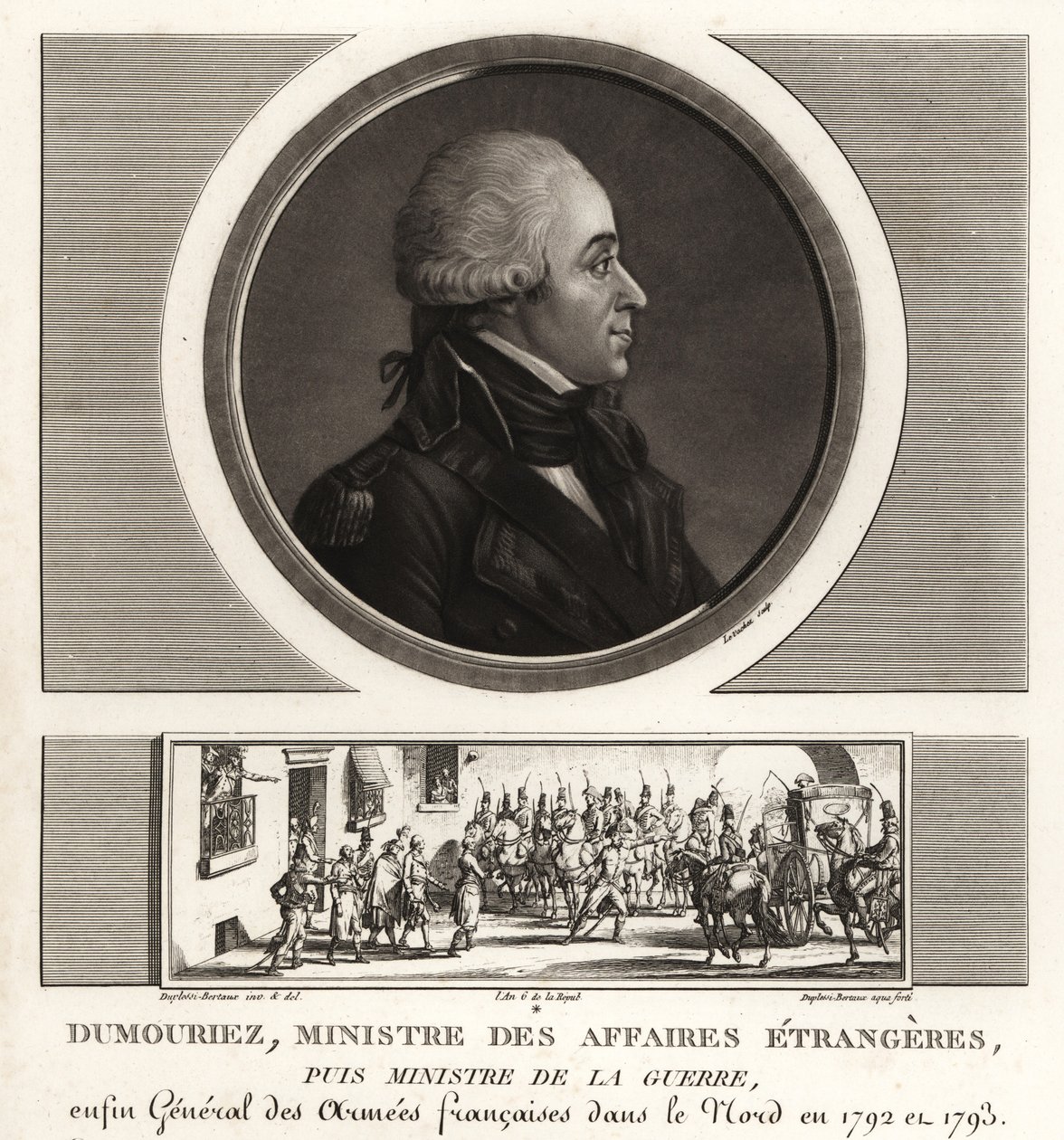 Charles-Francois du Perier Dumouriez, French general during the French Revolutionary Wars by Unbekannt