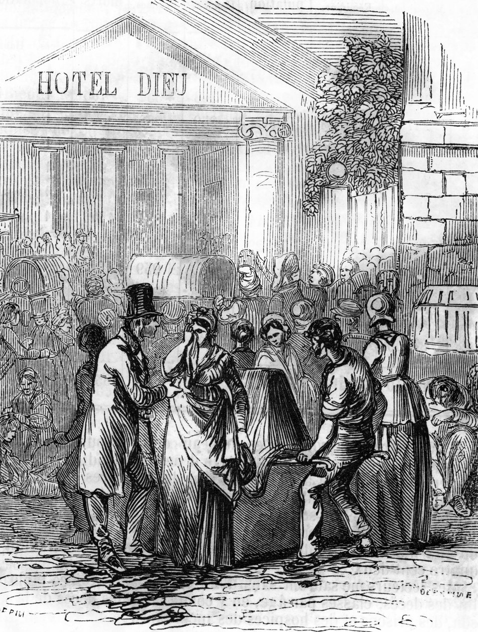 Cholera epidemic of 1832 in France by Unbekannter Künstler