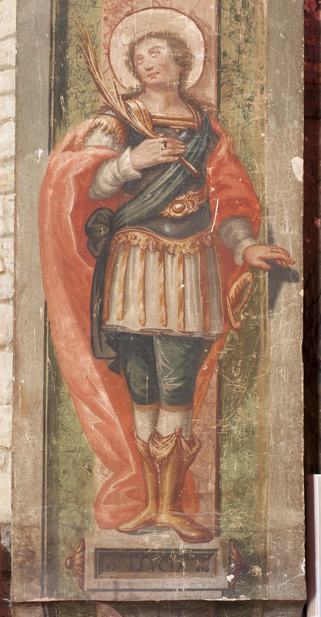 Church of Saint Lawrence. Interior. The Apse (detail). Wall Paintings. Baroque. by Unbekannt