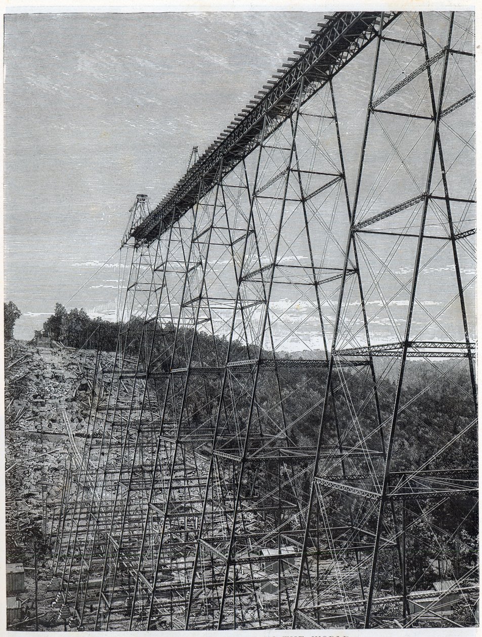 Constructing the Kinzua Viaduct by Unbekannt