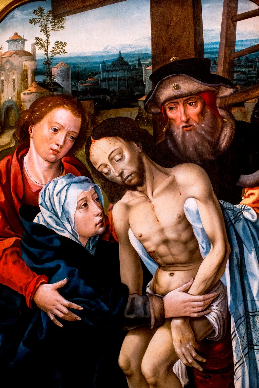 Descent from the Cross, Attributed to Peter Coeck van Aelst by Unbekannt
