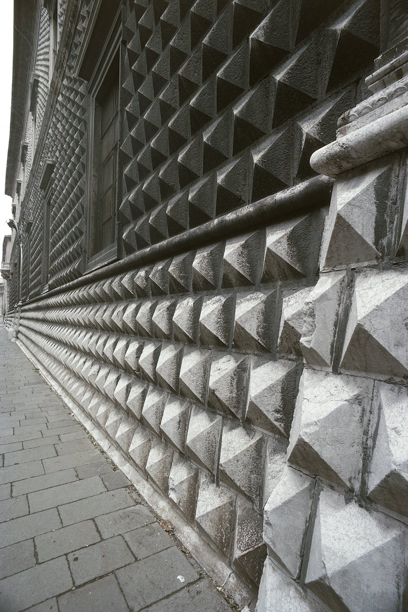 Detail of the Facade of Palazzo dei Diamanti, Ferrara by Benjamin Baud