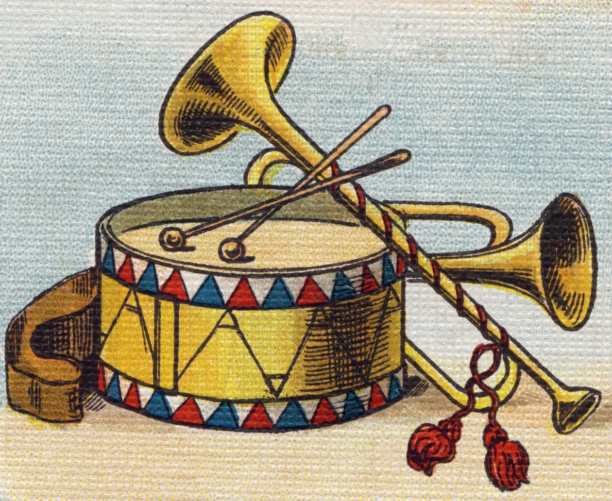 Drum and Trumpet by Unbekannt