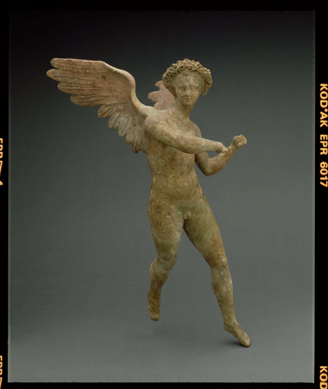 Eros in flight, figure made at Myrina in Asia Minor Greek, Hellenistic Period, c.150-100 BC by Unbekannt