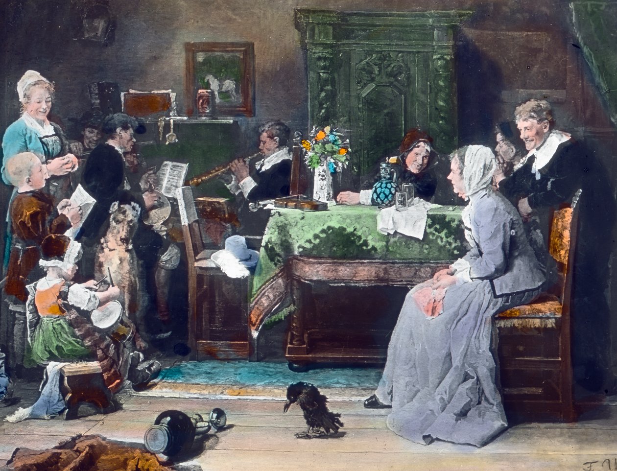 Family Concert by Unbekannter Künstler