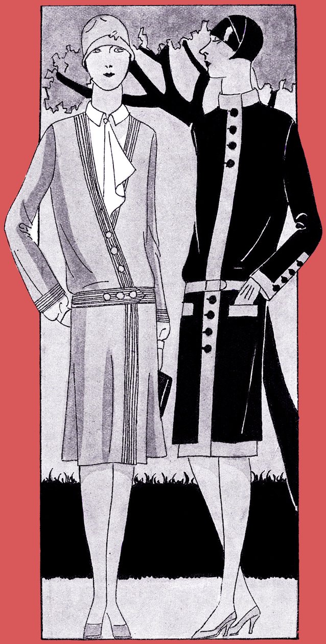Fashion: dresses in spring 1928 by Unbekannter Künstler