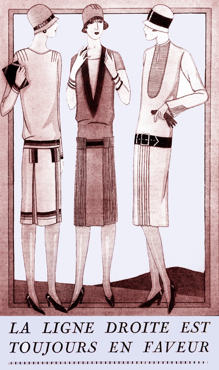 Fashion: dresses in spring 1928 by Unbekannter Künstler