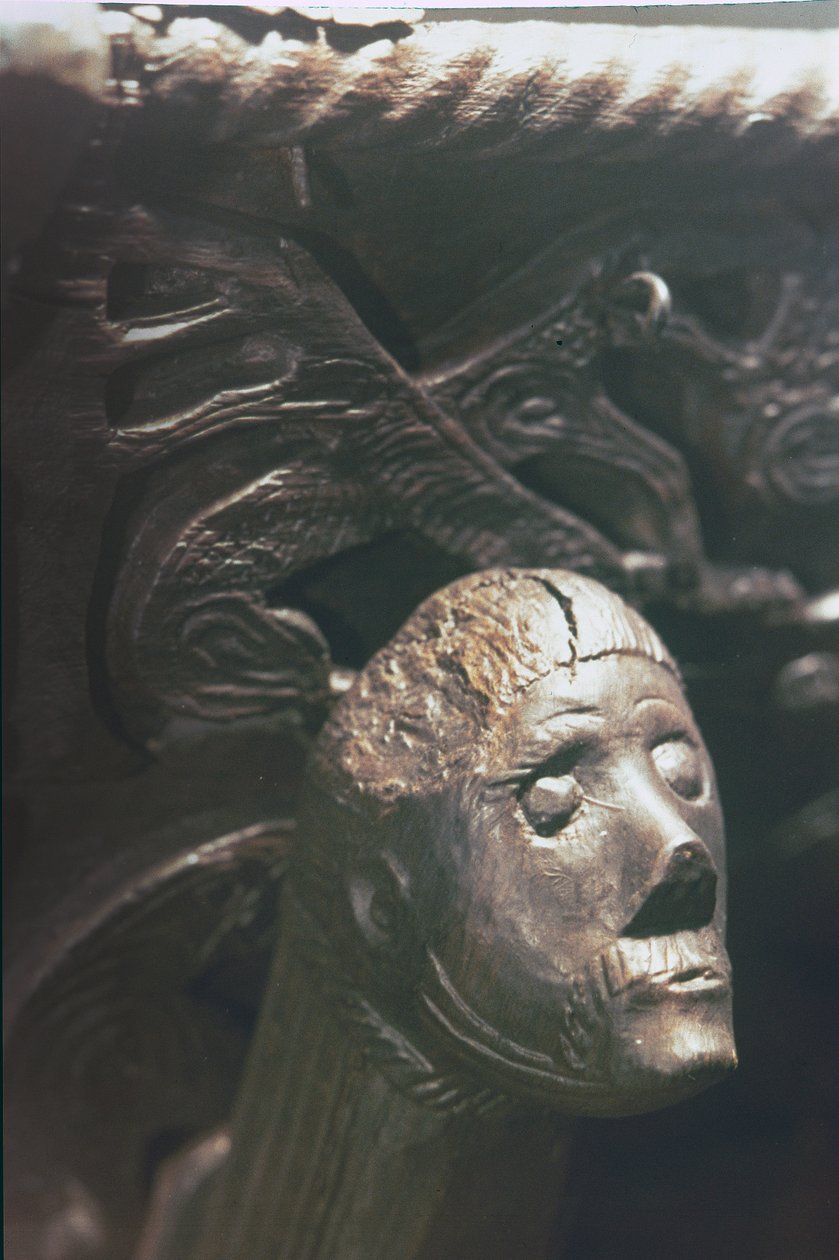 Figurehead from a Viking Longship, 9th Century by Unbekannt
