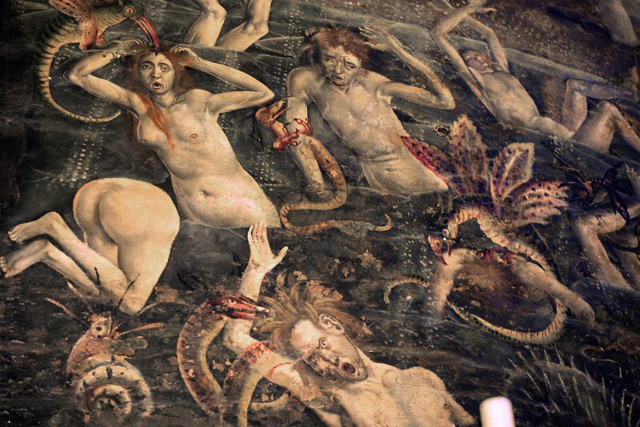 Cathedrale Sainte-Cecile, Fresco of the Last Judgement, Detail by Unbekannt