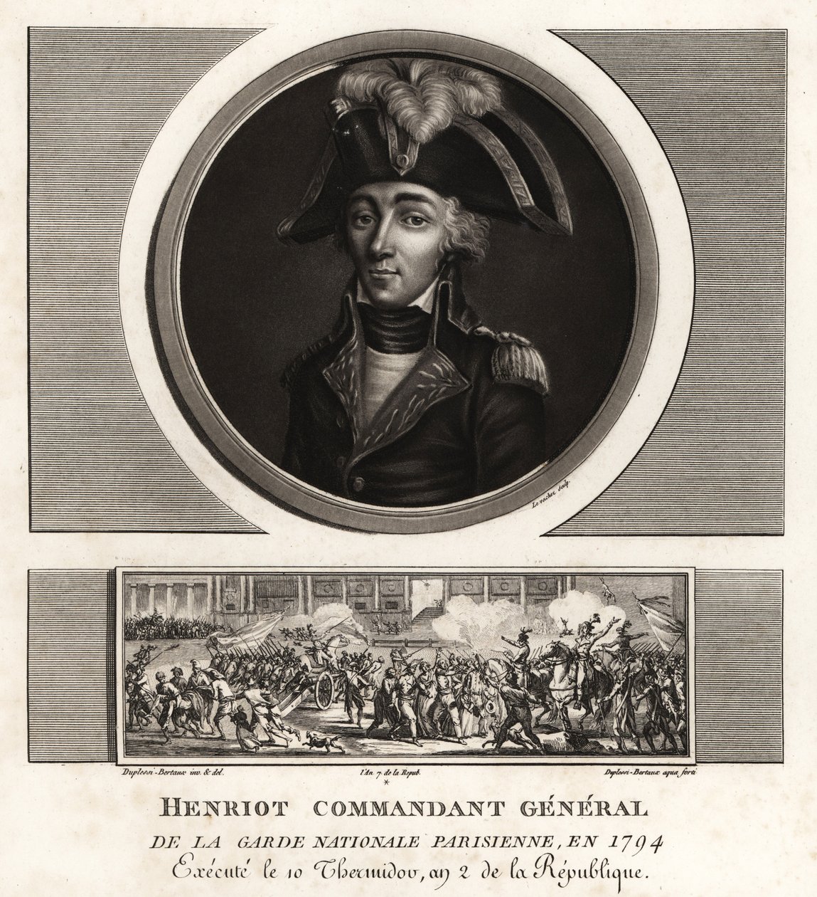 Francois Henriot, Jacobin leader, Commandant General de la Garde Nationale Parisienne, executed 1794 by Unbekannt