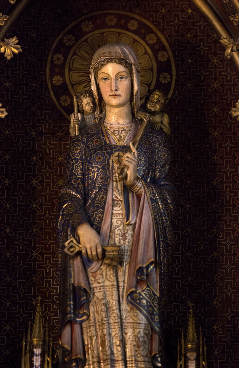Genevieve, the Patroness Saint of Paris. Eglise Saint Etienne du Mont, Paris 2020 by Unbekannter Künstler