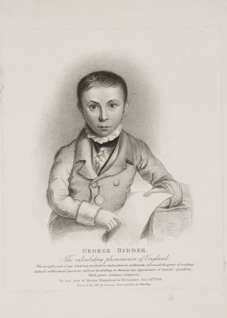George Parker Bidder, mathematician, engineer and child prodigy by Unbekannt