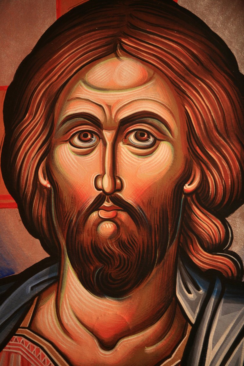 Greek Orthodox Icon Depicting Christ by Unbekannt